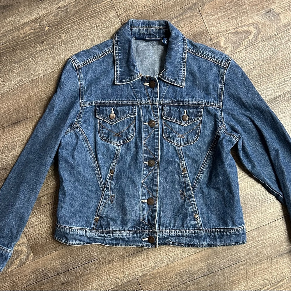 Vintage Bill Blass Denim Jacket Size XL Petite - Picture 8 of 9